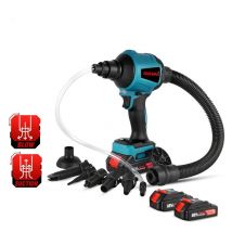 Aspirateur Souffleur Rechargeable sans fil 5 en 1, Blowing and suction Souffleur à poussière sans fil, pour batterie makita 18v - Deux batterie