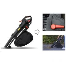 Aspirateur / Souffleur et broyeur de feuilles 3000W à vitesse variable