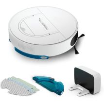 Rowenta - Aspirateur/laveur robot connecté rr9077wh