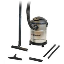 European Tools - technocleaner 20X - Aspirapolvere 100% Made in Italy, Aspiratutto solidi e liquidi, Aspira Briciole, Pulisci Garage, colore Argento