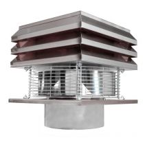 Gemi Elettronica - aspiratore per camino In acciaio Canna Fumaria Tonda 20 Cm Aspirafumo Elettrico Tiracamino Per Caminetto 200 mm Barbecue