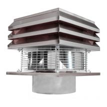 Gemi Elettronica - aspiratore per camino In acciaio Canna Fumaria Tonda 25 Cm Aspirafumo Elettrico Tiracamino Per Caminetto250 mm Barbecue