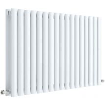 Aspire - Hudson Reed Revive Double Designer Horizontal Radiator 600mm h x 992mm w - High Gloss White