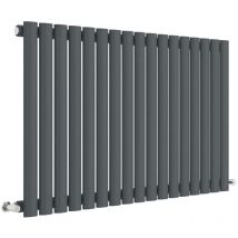 Aspire - Hudson Reed Revive Single Designer Horizontal Radiator 600mm h x 992mm w - Anthracite