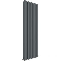 Aspire - Hudson Reed Revive Double Designer Vertical Radiator 1800mm h x 528mm w - Anthracite