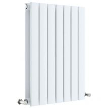 Hudson Reed Sloane Double Designer Horizontal Radiator 600mm H x 412mm W - Satin White