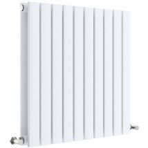 Aspire - Hudson Reed Sloane Double Designer Horizontal Radiator 600mm h x 586mm w - Satin White