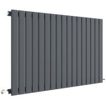 Aspire - Hudson Reed Sloane Single Designer Horizontal Radiator 600mm h x 992mm w - Anthracite