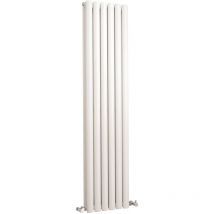 Aspire - Hudson Reed Revive Double Designer Vertical Radiator 1500mm h x 354mm w - High Gloss White