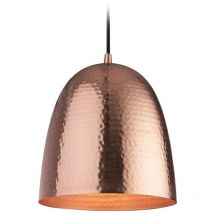 Firstlight Products - Firstlight Assam - 1 Light Dome Deckenanhänger Kupfer, Matt Kupfer innen, E27