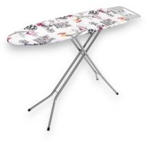 Framar - Asse da stiro in acciaio con ripiano a rete 105x30xH89 cm con fermo sicurezza