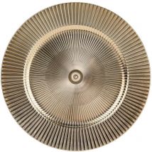 Assiette de présentation métallique, ø 33 cm