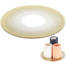 Assiette décorative, paillettes, 20 cm