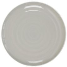 Assiette plate 26.5 cm – Grise – Bicolore – Matières, Forme, Type de produit, Quantité par pack, Motif décoratif, Longueur, Style – CMP IBERICA