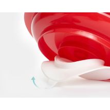 Assiette – 23,5 cm – Ventouse amovible – Rouge – SELF CONFORT