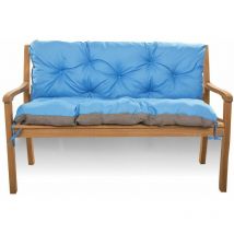 Coussin pour banc de jardin 110x50x50cm, coussin de banc de jardin Bleu, coussin de jardin, coussin de balançoire, coussin de banc extérieur