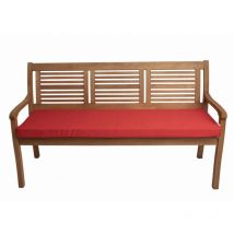 Setgarden - Coussin de banc de jardin 120x50x7cm assise, coussin d'assise plat Rouge, coussin de balancelle de jardin, coussin de banc de jardin
