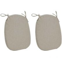 Assise de chaise écru (Lot de 2)