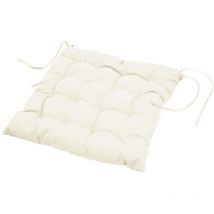 L3C - Coussin de chaise matelassé avec reliure essentiel, 40 x 40 cm