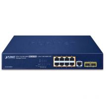 Technology GS-4210-8P2S - Géré - Gigabit Ethernet (10/100/1000) - Connexion Ethernet - supportant l'alimentation via ce port (PoE) - 1U - Planet