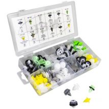 Assortiment 85 clips de fixation pour renault dacia