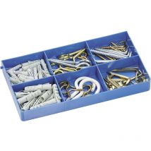 Assortiment de 100 crochets et chevilles