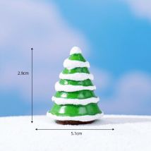 Assortiment de 12 mini sapins de Noël artificiels pour décoration de Noël