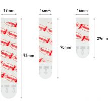 Command - Assortiment de languettes adhésives - blanc 3M