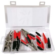 Oc-pro - Assortiment de pinces crocodiles - coffret 28 pinces