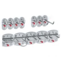 Kappes - Assortiment de porte-outils lxHmm 9 div. crochets/3 cr. doubles 12 pcs.