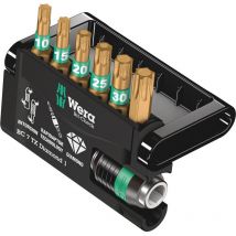 Bit-Check 7 tx Diamond 1 05057415001 Jeu d'embouts 7 pièces torx intérieur BiTorsion - Wera