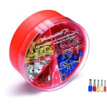 Assortiment d'embouts simples blanc, gris, rouge, noir, bleu Weidmüller h-box 0,5-2,5QMM din 9025430000 400 pc(s)