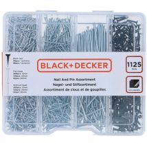 Assortiment d'ongles 1125 pièces Black+Decker