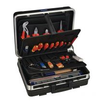 Assortiment d'outils 46 pièces dans une malette en aluminium pour électricien