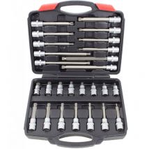 Assortiment embouts xzn m5 à m16 longs de 55 à 200 coffret 1/2