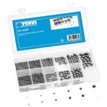 Assortiment Pouces Billes En Acier Chrome 450 Pieces Fervi 0116p