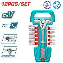 Cricchetto 1/2' - Set da 12 - Industrial - Total