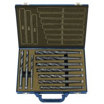 Set 10 punte hss x metallo attaco conico cm 14 - 23 mm Fervi p057