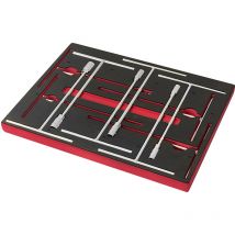 Sogi - Assortimento di 10 utensili TER-10 - chiavi a t semplici esagonali - asta di manovra fissa - varie misure