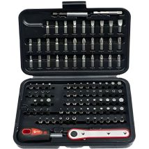 Assortimento di 99 inserti da 1/4" – Acciaio al cromo vanadio – Finitura cromata – Fumasi