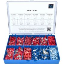 4040 Assortimento di capicorda a compressione 0.50 mm² 2.50 mm² Rosso, Blu 575 pz. - Vogt Verbindungstechnik