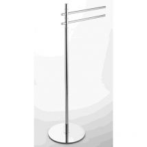 Etrusca - Asta porta asciugamani bagno verticale con 2 posti