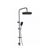Topolenashop - Asta saliscendi cromata colonna doccia soffione fisso doccetta set doccia 87307