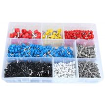 Manchons isolés en cuivre nickelé – 1200 pcs – Cosse électrique – Configuration raccord, Section – ASTA