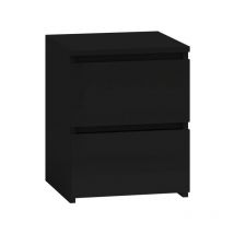 Aster T2 - Contemporary bedside table 40x30x30 - Scandinavian style 2 drawer bedside/side table - Storage unit