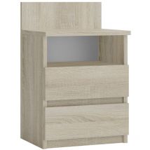 Aster T1 - Comodino con 2 cassetti - 59x40x32 cm - Comodino - Stile scandinavo