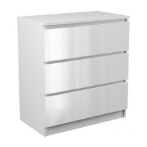 ASTER T3 - Cassettiera per camera / ufficio / soggiorno 70x40x77 3 cassetti - Mobile contenitore moderno - Cassettiera stile scandinavo - Spogliatoio