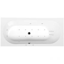 Polysan - astra b hydro-air hydromassage Bain, 165x75x48cm, blanc