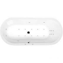 ASTRA O HYDRO-AIR hydromassage Bain, 165x75x48cm, blanc