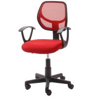 Frankystar - Astra - sedia da ufficio in poliestere e nylon rossa